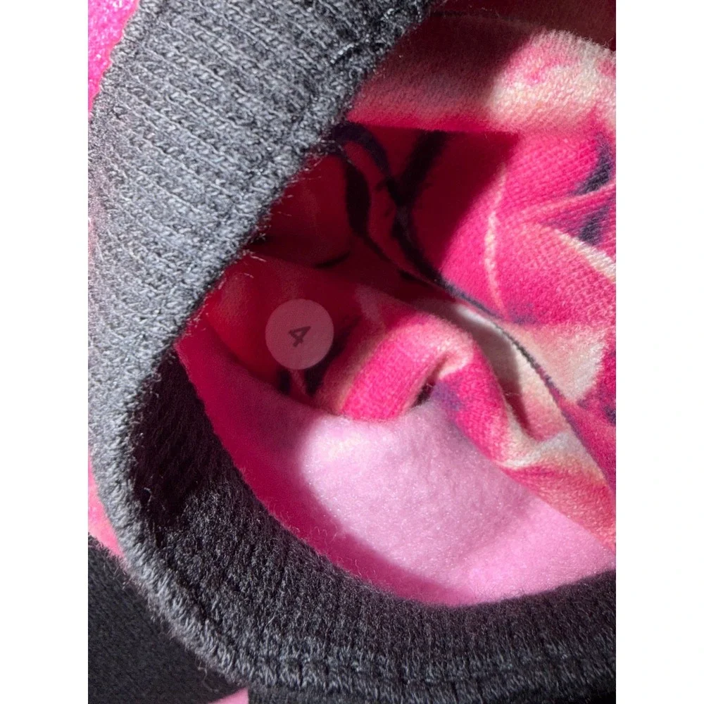 Lululemon 4 RARE Secret Garden Scuba Hoodie Full Zip Floral Pink Fleece Jacket